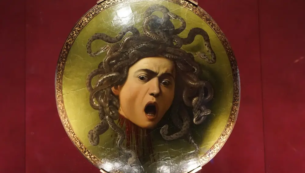La cabeza de la Medusa pintada por Caravaggio.