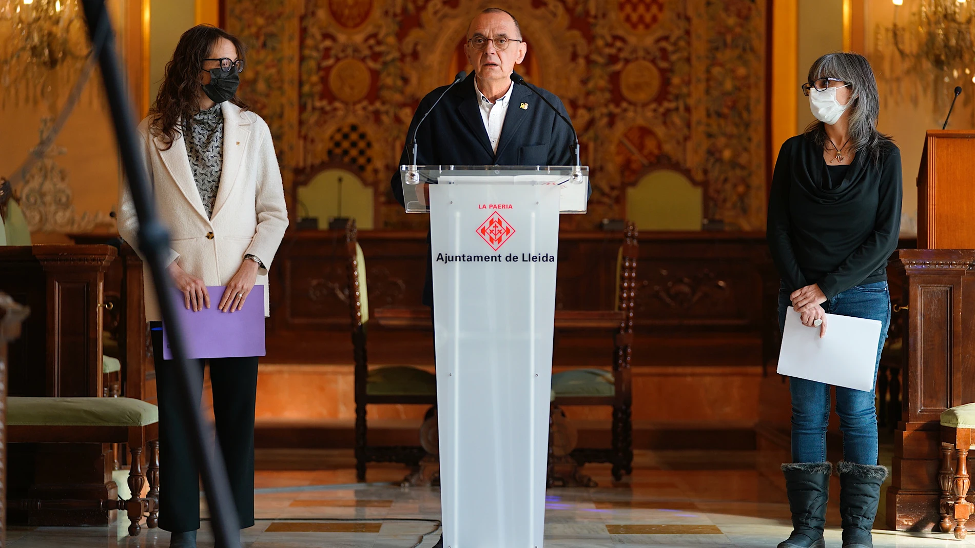 El actual alcalde de Lleida, Miquel Pueyo, en un acto reciente