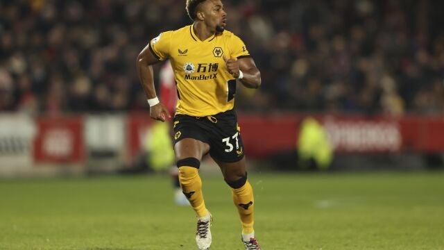 Adama Traoré, en uno de sus últimos partidos con el Wolverhampton
