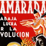 Cartel de los libertarios de la CNT durante la Guerra Civil Española