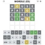 Captura del juego Wordle.