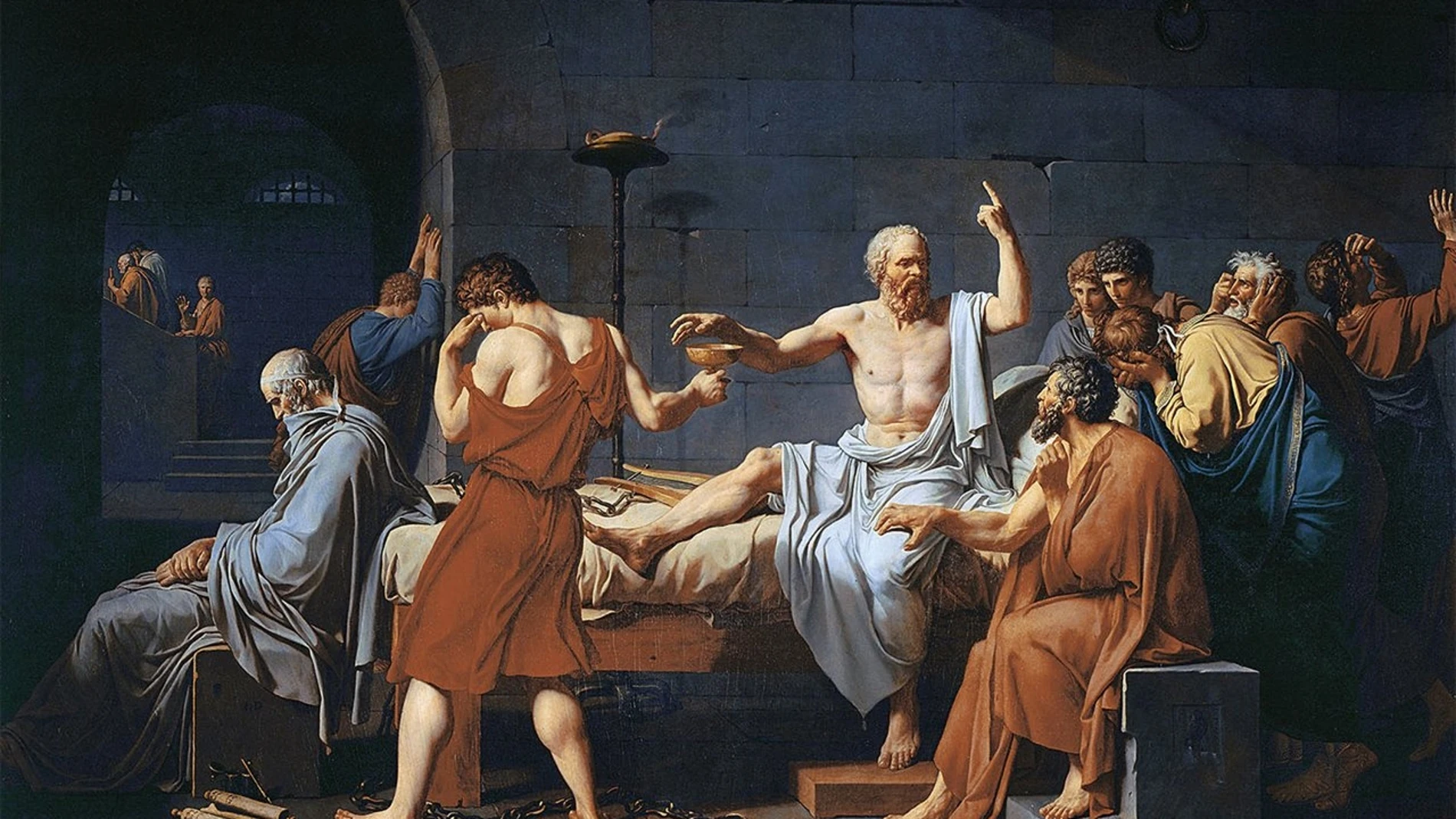 "La muerte de Sócrates", obra de Jacques-Louis David