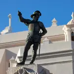 La estatua de Juan Ponce de León, el primer gobernador español de Puerto Rico