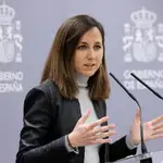 La ministra de Derechos Sociales, Ione Belarra, ha criticado el informe del CGPJ e insta al PSOE a no modificar la Ley de Vivienda