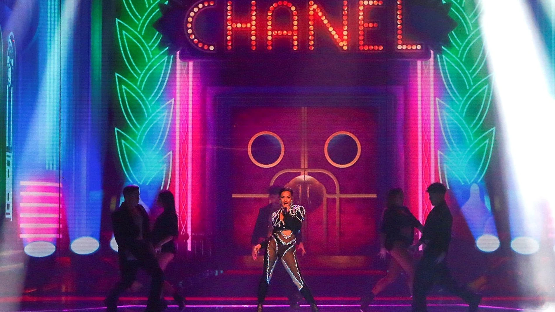BENIDORM (ALICANTE), 26/01/2022.- La cantante Chanel interpreta 'SloMo' durante su participación este miércoles en la primera semifinal del Benidorm Fest, en el que España se dispone a elegir a su representante para Eurovisión 2022. EFE/RTVE ***SÓLO USO EDITORIAL, PERMITIDO SU USO SÓLO EN RELACIÓN A LA INFORMACIÓN QUE APARECE EN EL PIE DE FOTO, CRÉDITO OBLIGATORIO***