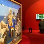 GRAF6974. VIENA (AUSTRIA), 27/01/2022.- La obra de Dalí "Acaemia neocubista" forma parte de la exposición "Dali-Freud: una obsesión" inaugurada en Viena. EFE/Marina Sera