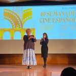 La redactora jefe del área de Cultura de LA RAZÓN, Carmen L. Lobo, premiada en el marco de la Semana de Cine de Carabanchel