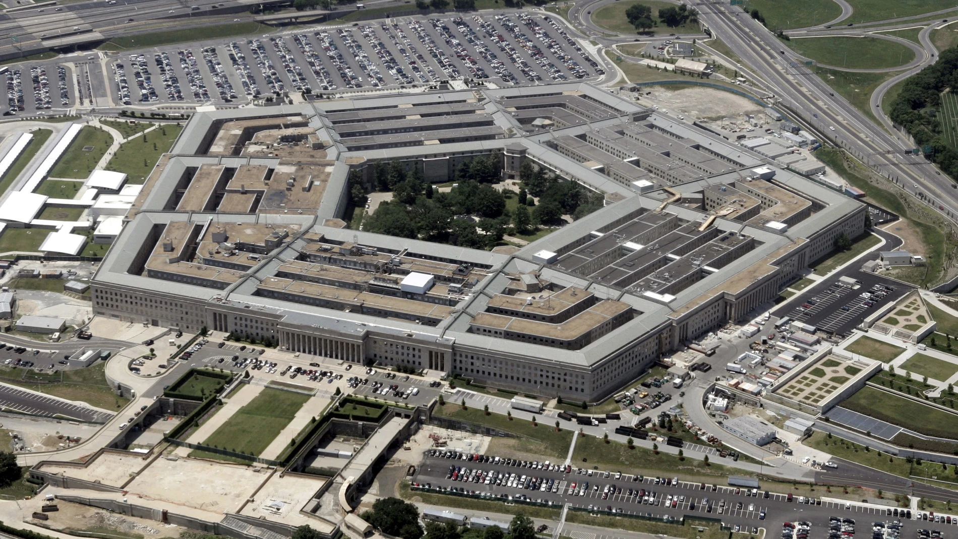 Una vista aérea del edificio del Pentágono