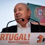 Lisboa (Portugal), 28/01/2022.- The President of the Social Democratic Party (PSD) and leader of the biggest opposition party, Rui Rio, delivers a speech during a campaign action for the Legislative Elections 2022, in Lisbon, Portugal, 28 January 2022. On 30 January more than 10 million voters living in Portugal and abroad will be registered on the electoral rolls for the choice of 230 deputies to the Portuguese Parliament. (Elecciones, Lisboa) EFE/EPA/MARIO CRUZ