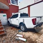 Fotografía del estacionamiento donde fue asesinado el periodista Roberto Toledo, hoy en Zitácuaro estado de Michoacán (México).