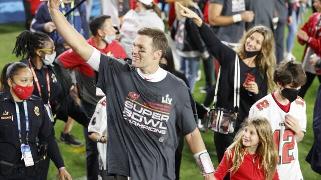 Tom Brady, después de ganar su séptima Superbowl