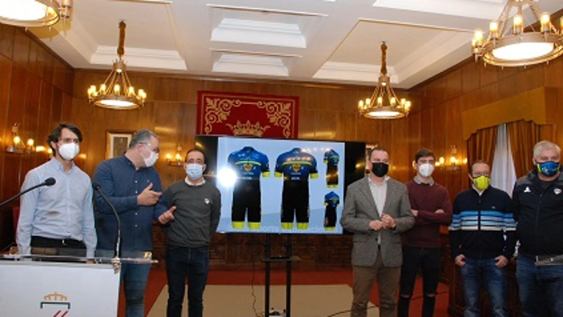 Presentación del maillot del nuevo equipo de ciclismo de la Diputación de Zamora