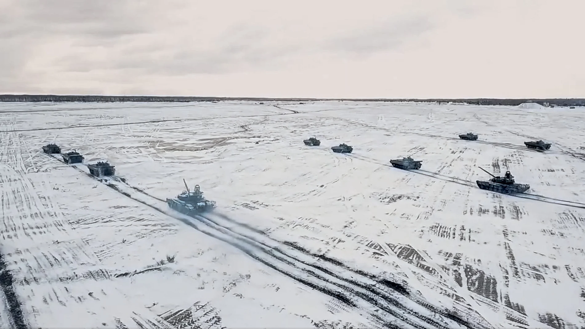 Maniobras militares de Rusia y Bielorrusia en territorio de este último país