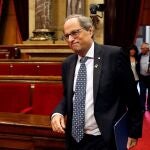El expresidente de la Generalitat Quim Torra, en el Parlamento de Cataluña