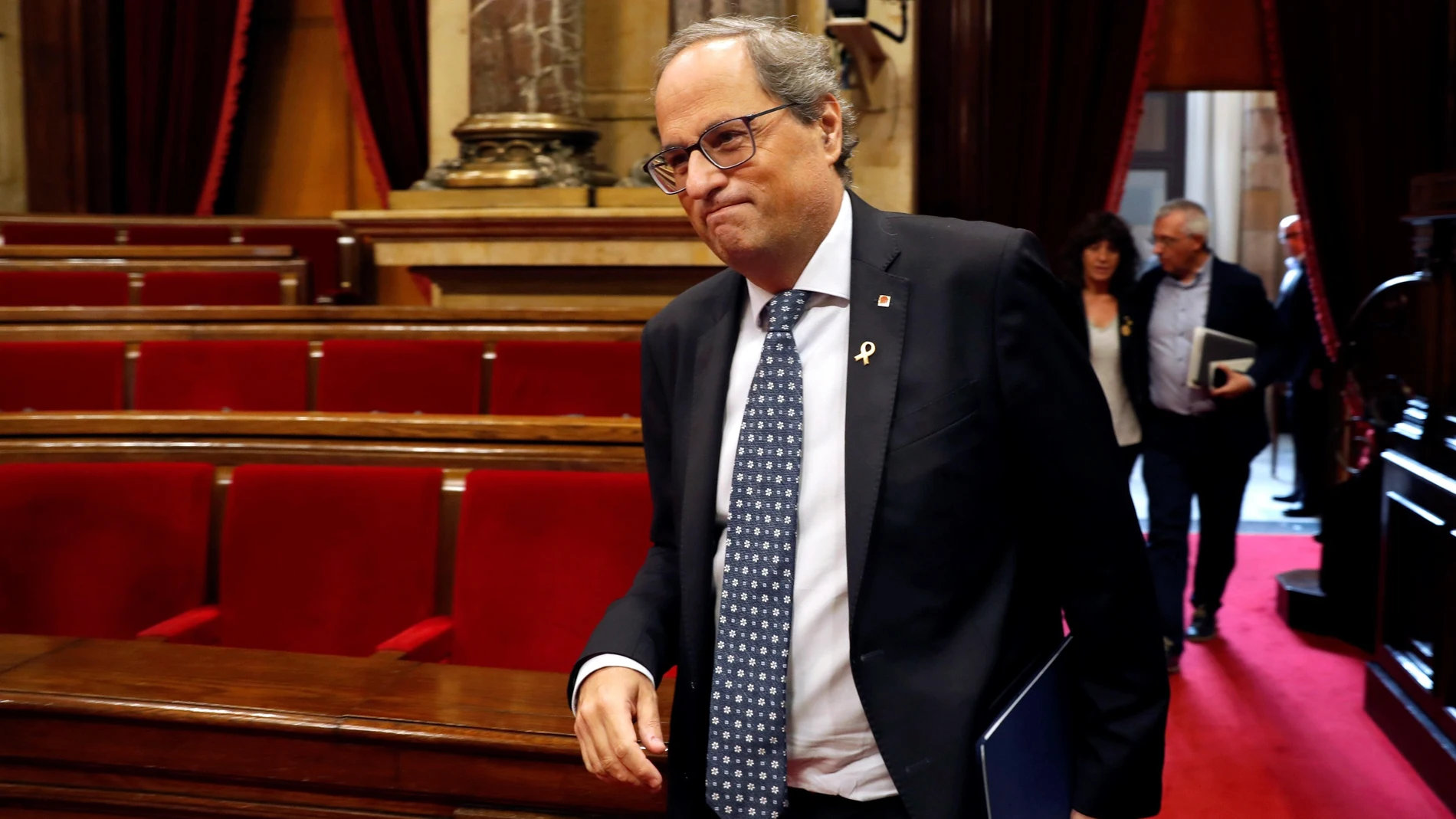El expresidente de la Generalitat Quim Torra, en el Parlamento de Cataluña