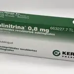 Caja de 'Solinitrina' 0,8 mg