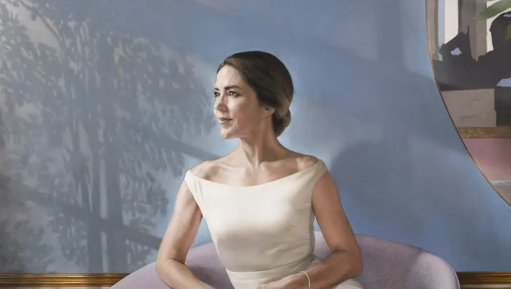 Retrato de Mary de Dinamarca por el pintor español Jesús Herrera