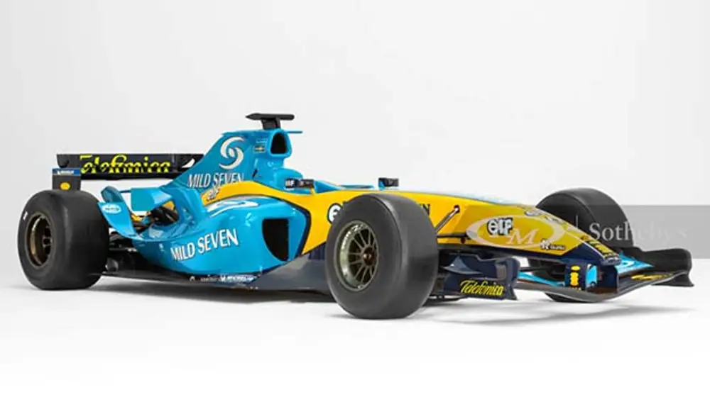 Renault R24 utilizado por Fernando Alonso en 2004 que Sotheby's saca a subasta.