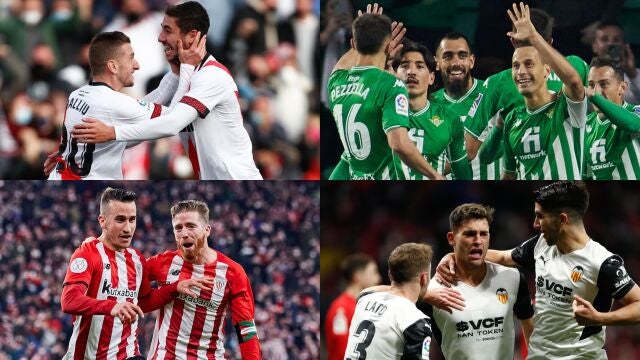 Rayo-Betis y Athletic-Valencia, semifinales de la Copa del Rey