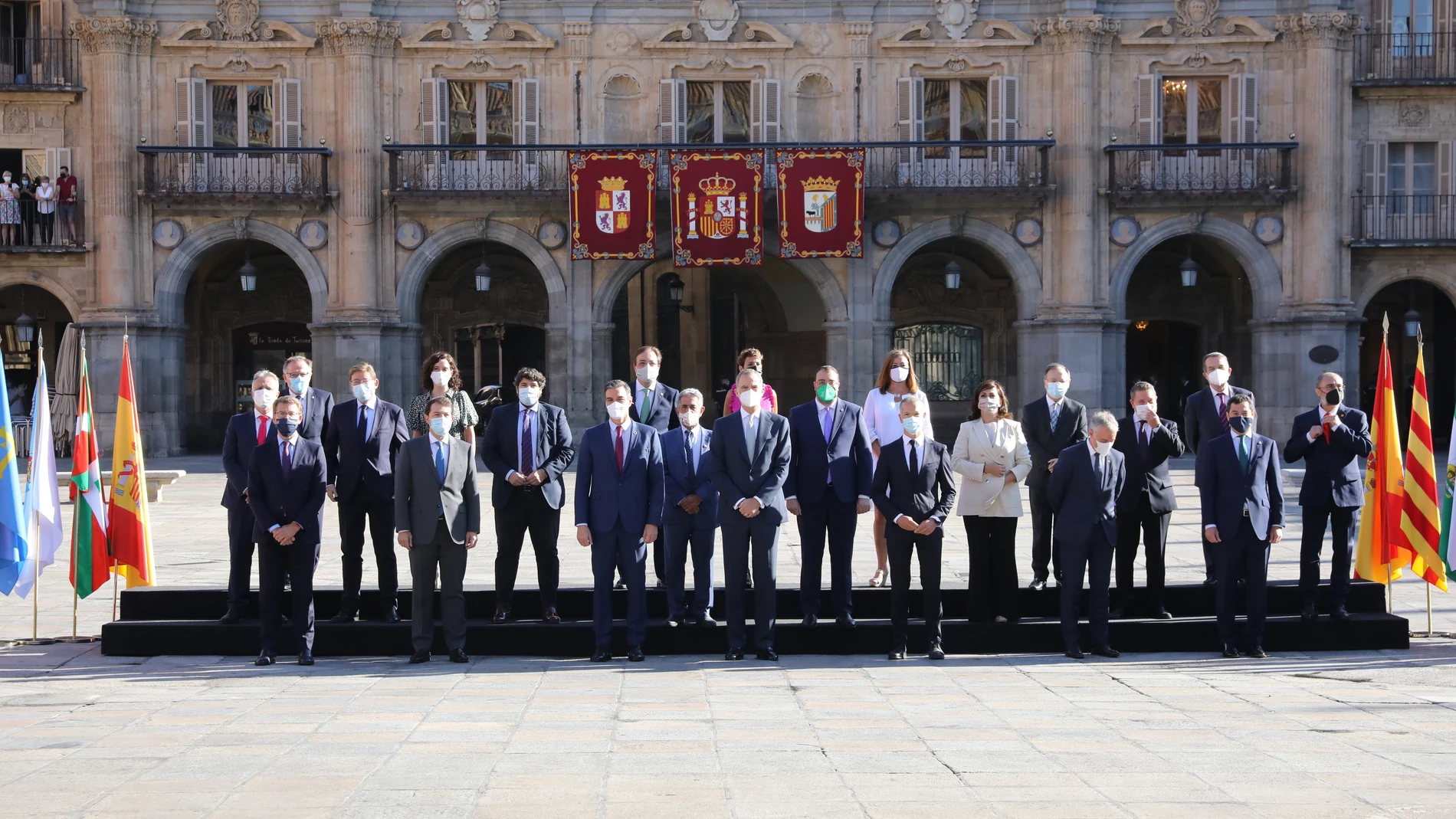 SM el Rey Felipe VI, preside la conferencia de presidentes autonómicos junto a Pedro Sánchez que se celebró en la ciudad de Salamanca.