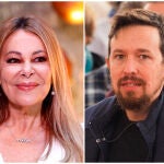 Ana Obregón y Pablo Iglesias en un montaje