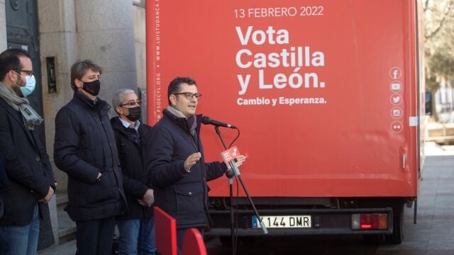 El ministro de la Presidencia, Félix Bolaños, en un acto electoral del PSOE en Soria el pasado sábado