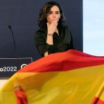 Isabel Díaz Ayuso en un acto de campaña en Burgos
