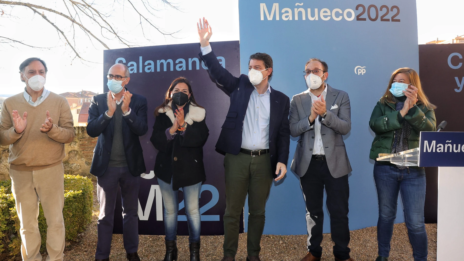 El candidato del PP a la Presidencia de la Junta, Alfonso Mañueco, visita Ciudad Rodrigo