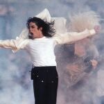 Michael Jackson, actuando en la Super Bowl de 1993