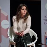 GRAF3353. MADRID, 07/02/2022.- La ministra de Igualdad, Irene Montero participa este lunes en el acto 'Tax the Rich. Equilibrar la balanza fiscal' en Madrid. EFE/Miguel Osés