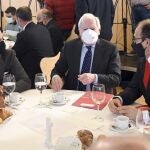 El presidente del Consejo de Cámaras , Antonio Méndez Pozo, durante el Foro económico y empresarial organizado por Diario de Burgos