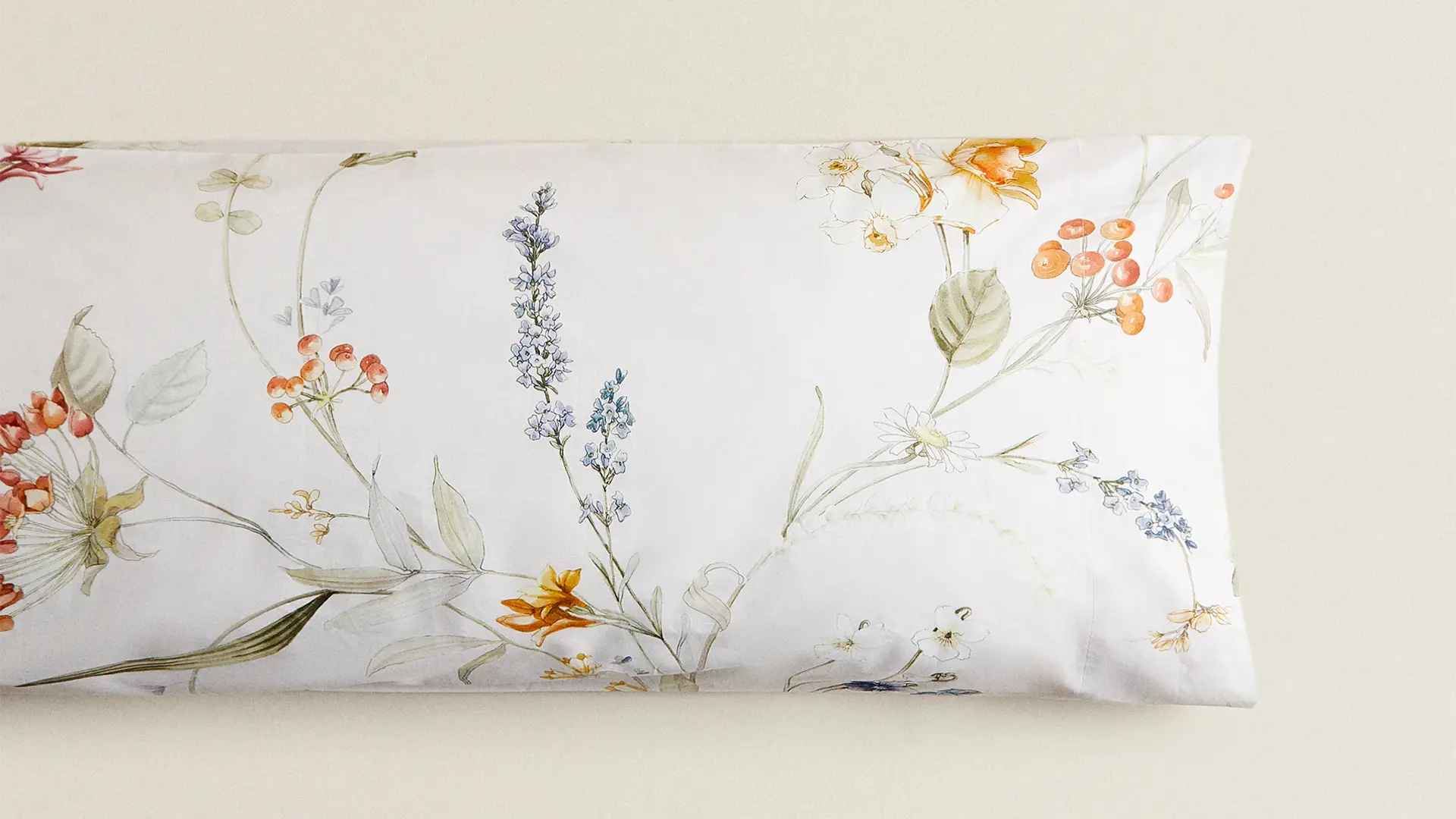 Funda de almohada flores.