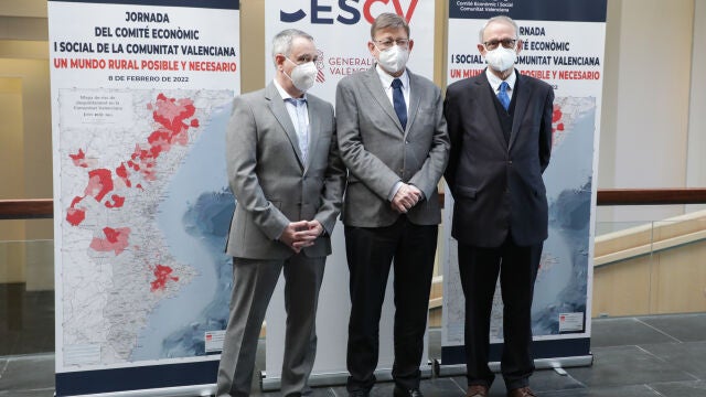 El presidente Puig en la inauguración de la jornada "Un medio rural posible y necesario", organizada por el Comité Económico y Social de la Comunitat Valenciana.