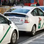 Imagen de una parada de taxis en Granada