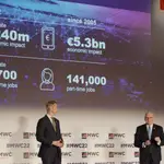 El director general de la GSMA, Mats Granryd y el CEO de la GSMA, John Hoffman, comparecen para informar sobre las últimas novedades del Mobile World Congress 2022