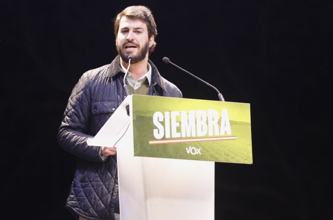 El candidato de VOX a la Presidencia de Castilla y León, Juan García-Gallardo