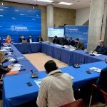El consejero de Fomento e Infraestructuras, José Ramón Díez de Revenga, durante la reunión del Consejo Asesor de Vivienda de la Región de Murcia