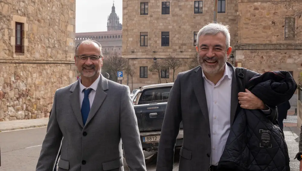 El eurodiputado Luis Garicano visita Salamanca junto a Luis Fuentes