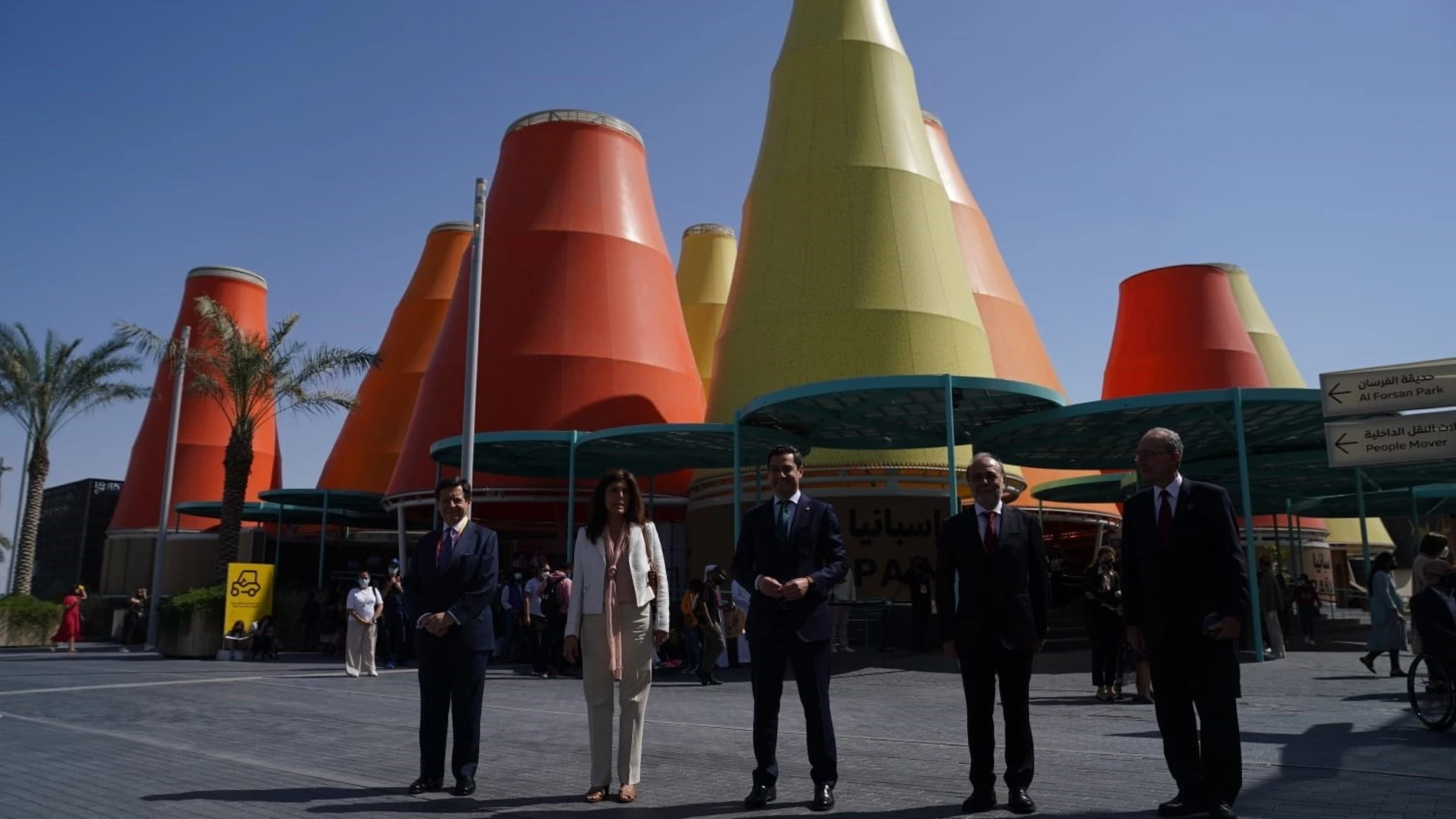 El presidente de la Junta de Andalucía, Juanma Moreno, ha intervenido este sábado en el Pabellón de España en la Exposición Universal de Dubái