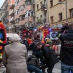 Intervención en un incendio en un hotel de Barcelona LORENA SOPENA - EUROPA PRESS 12/02/2022