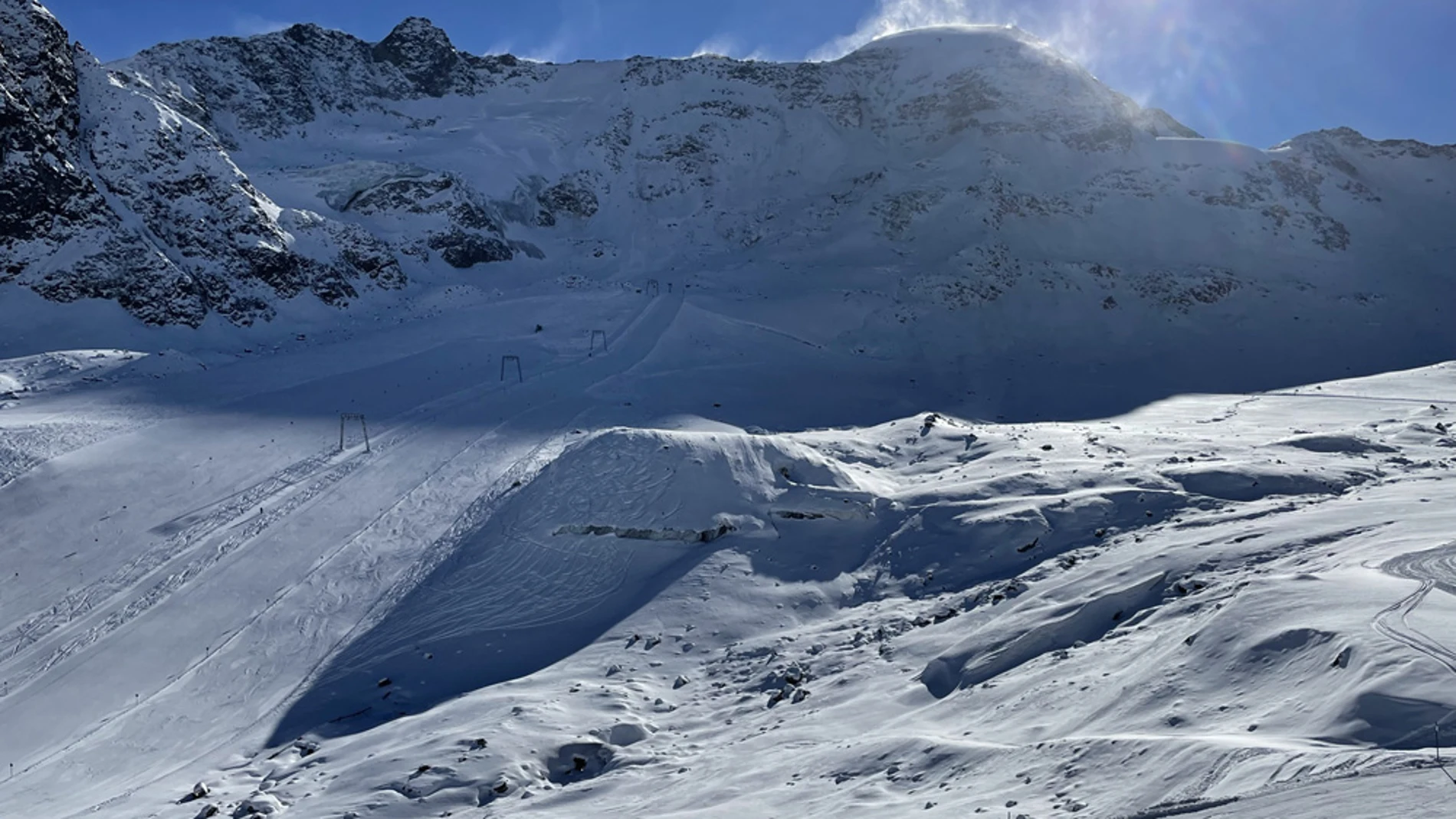 El área esquiable del glaciar de Kaunertal es una de las más altas de la zona