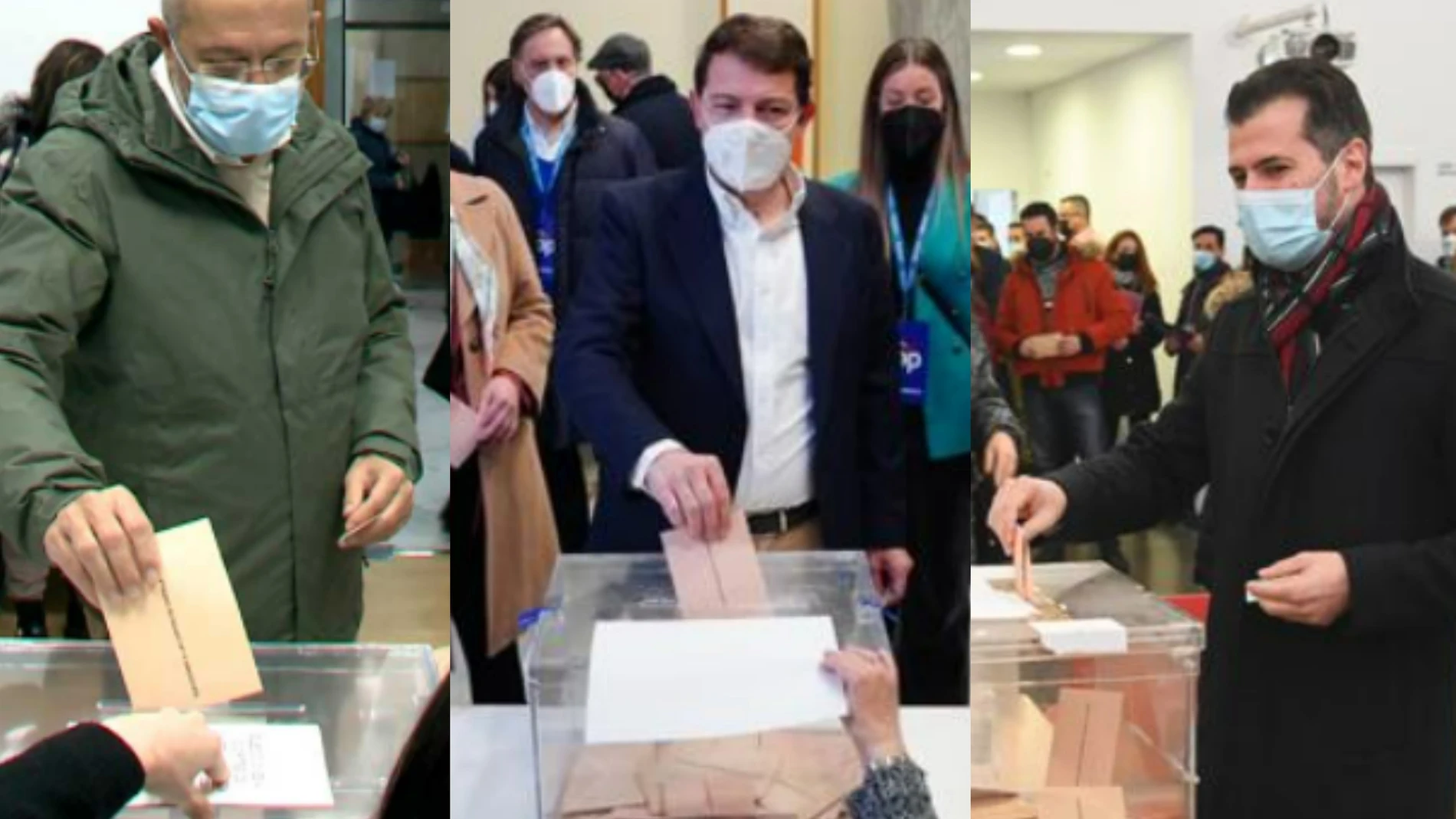 Los candidatos de Ciudadanos, PP y PSOE ejercen su derecho a voto