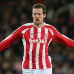 Peter Crouch con el Stoke City.