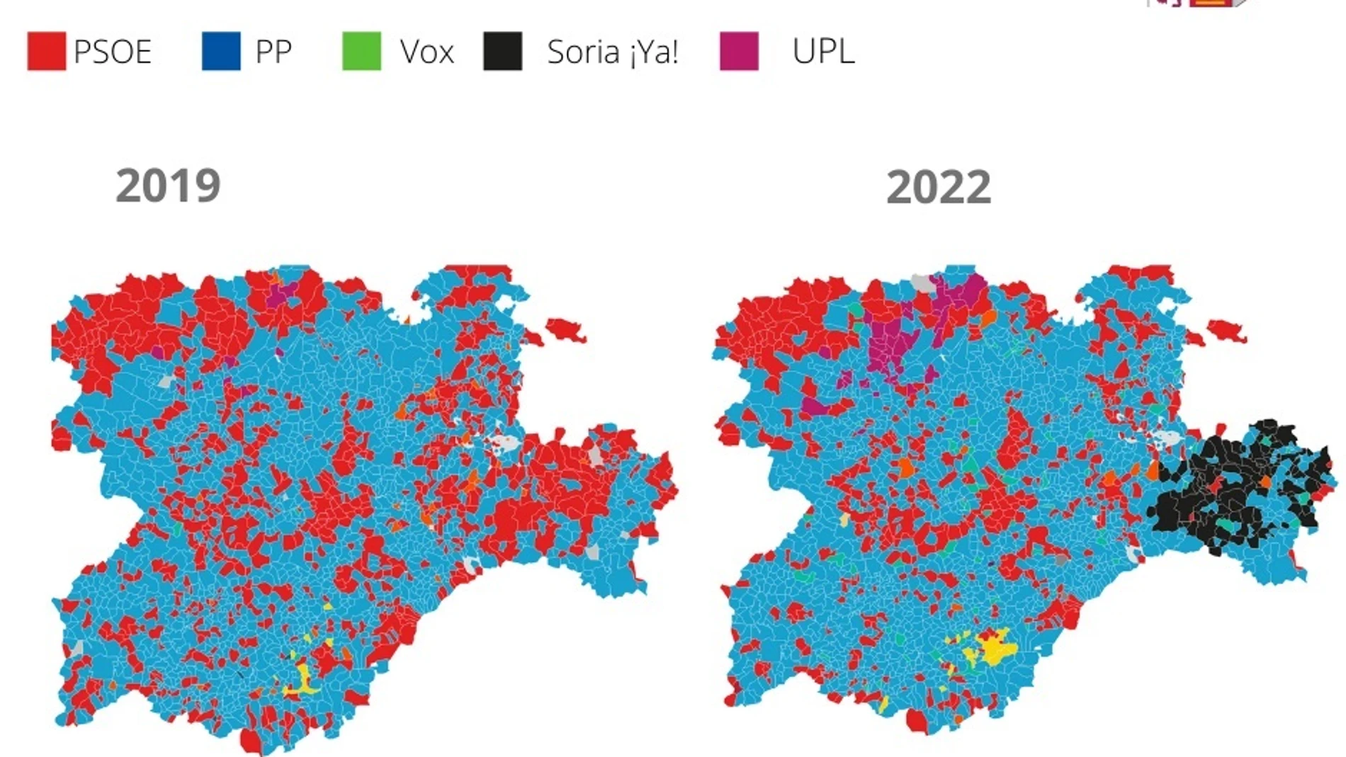 Elecciones en Castilla y León 2022, en gráficos