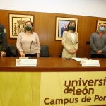 Presentación de la campaña "#plantémonos contra el fuego 2022", que organizada por la Escuela de Ingeniería Agraria y Forestal de Ponferrada, el Centro de Defensa contra el Fuego y la Junta de Castilla y León