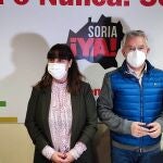 Vanessa García y Ángel Ceña, número dos y cabeza de lista de Soria ¡YA!.