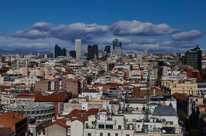 Vistas panorámicas de la ciudad de Madrid.