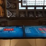 Pantallas de la Bolsa este lunes
