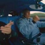 El millonario checo Radim Passer al volante de su Bugatti, en su "paseo" por Alemania