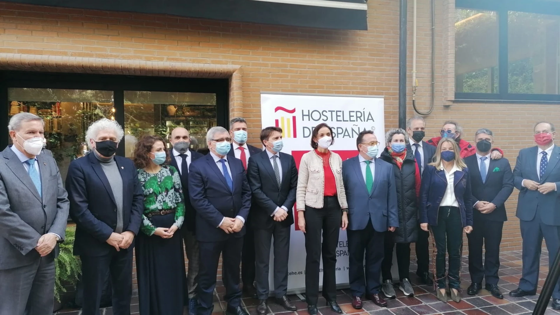 La ministra de Industria, Comercio y Turismo, Reyes Maroto asiste al Comité Ejecutivo de Hostelería de España